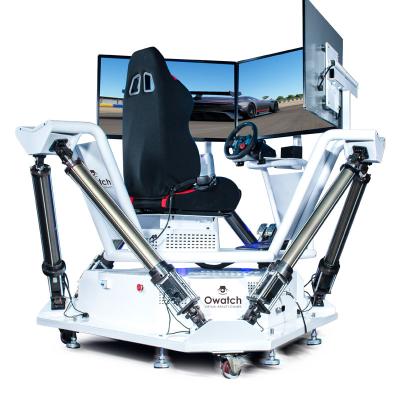 China Hot Entertainment 6DOF Three Screen Racing Car Simulator 220 X220X 197cm for sale