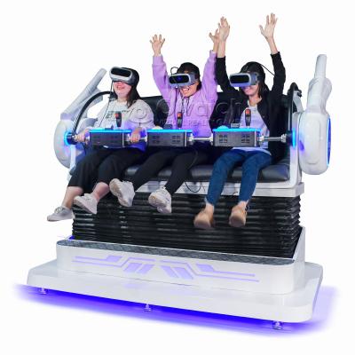 China Amusement Hall New Technology 9d Cinema Electric System 3 Seats 9D VR Cinema for sale