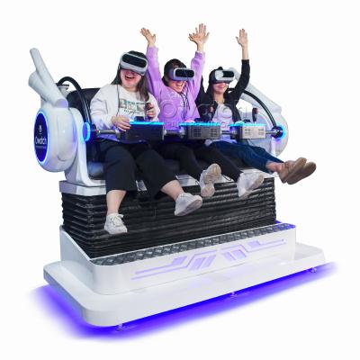 China Newest Amusement Room Guangdong Design Amusement Ride 9D 10D 12D XD Cinema 3 Seat 9D VR Cinema for sale