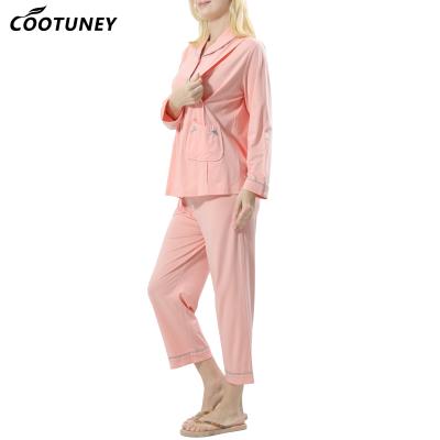 China High Quality Cheap Price Nursing Pyjamas Pregnant Women Maternity Wear Cotton Pajamas Sets for sale