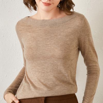 China 2020 Wholesale Winter Knit Wool Sweaters Women Solid Color Pullover Cashmere Sweater for sale