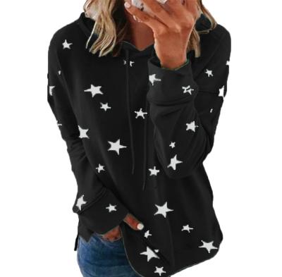 China High quality winter new plus size stars print long sleeve loose hoodies for women 2020 for sale