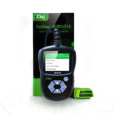 China All Cars Factory Price OBD2 Scanner Easy To Use Auto Diagnostic Code Reader For Cars JD316 for sale