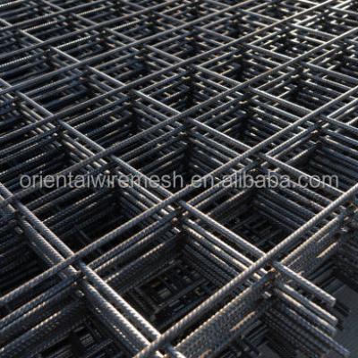 China Durable Single Rebar Welded Wire Mesh 2x2 6x6 Iron Black Steel Concrete Reinforcement Welded Wire Mesh Building Material Durable for sale