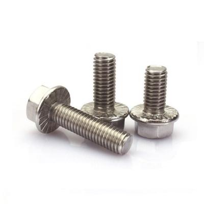 China High Reliability Galvanized Stainless Steel Porcelain Fastener Hex Flange Bolt For Sale for sale