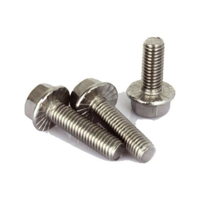 China High Reliability Material Galvanized Brass Fastener Hex Flange Bolt M6 Bolt From China for sale