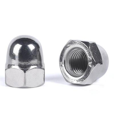 China Zinc Alloy Factory Outlet High Reliability Dome Material Custom Type Nut Cover Nut for sale