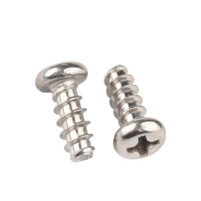 China High Reliability Pin Self Tapping Screw Manufactures Cross Round Head Flat Shank Machine Screw for sale