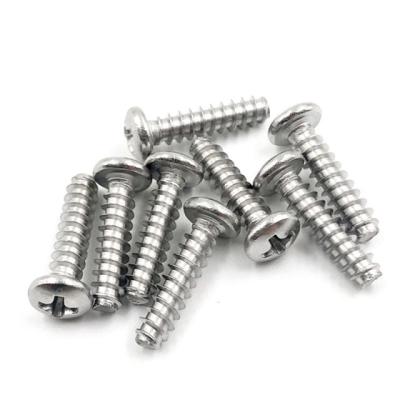 China High Reliability Tapping Screw Pan Head Gb 845 Cross Recessed Pan Head Tapping Screws With Collar for sale