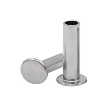 China Half Stainless Steel Blind Rivet With Flat Round Head Hollow Screw Rivet for sale