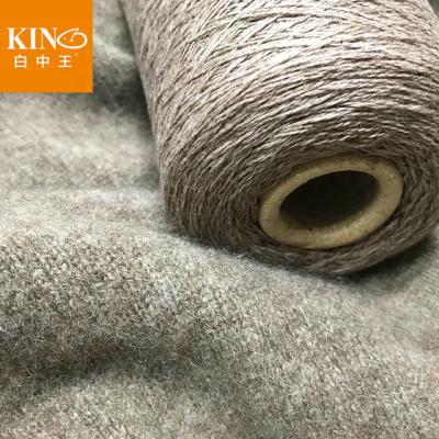 China 2/16Nm Mink Cashmere Yarn fine quality 100% yak sustainable plush cashmere long anti-pilling hand knitting yarn for suitable scarf for sale