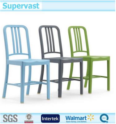 China Kleurrijke Plastic Openluchtterrasstoelen, Moderne Plastic Ongewapende Stoelen Te koop