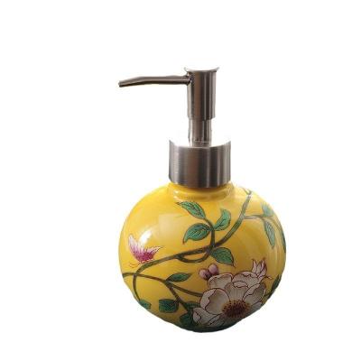 China Sustainable 2023 Personality Bathroom Appliance American Ceramic Hand sanitizer bottle emulsion bottle press bottle for sale