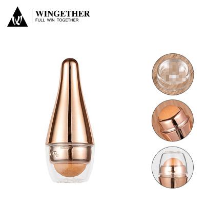 China Amazon Best Free Wholesale Eco-Friendly Motion Control Roller Scalp Massager Skin Care Tool Rose Golden Volcanic Stone Oil Movement for sale