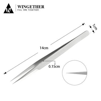 China Wholesale Amazon Hot Sale Amazon Tip Volume Tweezers Best Stainless Steel Straight Eyelash Extension Tweezers Tweezers for sale