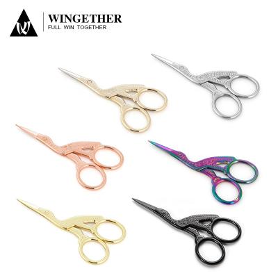 China MR GREEN Supplier Wingether Amazon Hot Sale In Running Crane Sharp Straight Blade Stainless Steel Cuticle Scissors Manicure Scissors Nail Scissors for sale