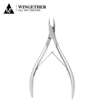 China Hot Selling Wingether Amazon Half Full Steel Nipper Cut Cuticle In Stainless Steel Cuticle Nipper Quarter Running Jaw Hot Selling Forging for sale