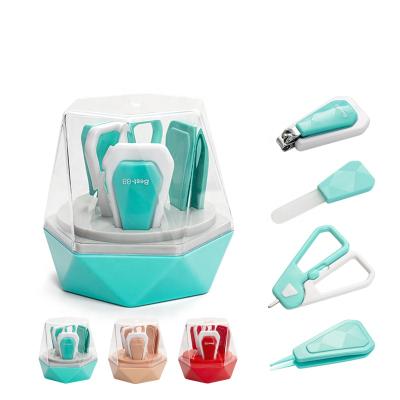 China Wingether Amazon Eco-Friendly Hot Sale in Stock Eco-Friendly 4 Infant in 1 Babi Care Tool Babi Manicure Kit Baby Care Kit Newborn Gift Set for sale