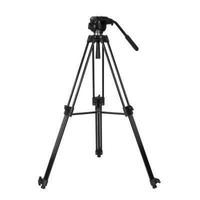 China New 75mm Bowl Video Camera Tripod Professional Video Camera DSLR Heavy Duty Tripod With Liquid Video Head for sale