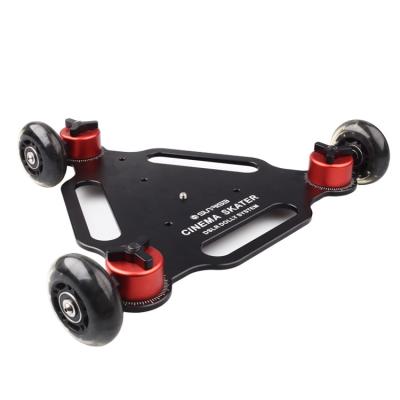 China Portable And Flexible Camera Dolly Skater With Light Weight High Quality Aluminum Alloy Design 3 Wheels for sale