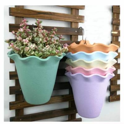 China Wholesale Cheap Porous Hanging Basket Plastic Material Plant Galvanized Pots For Home Garden And Planter for sale