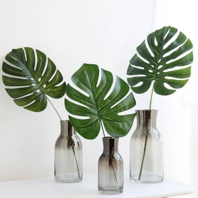 China High Quality Eco-friendly Fake Plant Silk Banyan Flower Decoration Artificial Leaf For Outdoor Decoration for sale