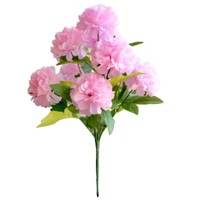 China Beautiful Colorful Wholesale Artificial Flower Peony Flower Stick Artificial Flower Stick Chrysanthemum for sale