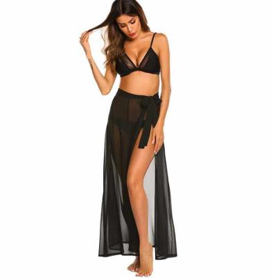 China Antibacterial Women See Through Swimsuit Cover Up Bikini Summer Beach Wrap Skirt Swimwear Cover-UPS for sale