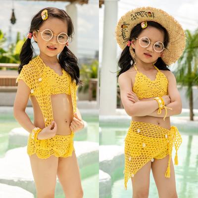 China Breathable New Products Wholesale Girls Summer Beach Wear Kids 2pcs Swim Set Available In Multiple Colors for sale