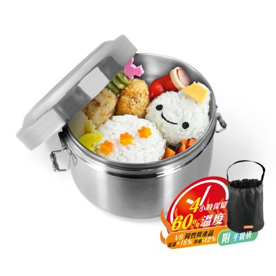 China Modern Double Decker Bus Lunch Box 316 Stainless Steel Insulation Lightweight Lunch Box 850ml (Handbag) for sale