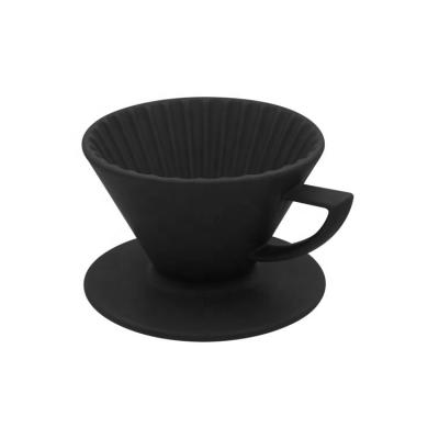 China Japanese Style Viable Uncooked Goods Ceramic Coffee Filter Mug for Hand Brewed Cafe Camping Coffee Goods for sale