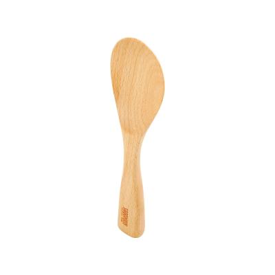 China Pure Handmade Modern Beech Household Rice Spoon Can Stand for sale