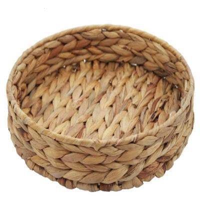 China Round Vegetable Plankton Woven Egg Tray Sustainable Home Decorative Woven Fruit Tray for Vegetable, Arts and Crafts for sale