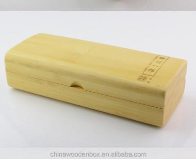 China Natural good quality wood handmade health and folding glasses case/glass box for sale