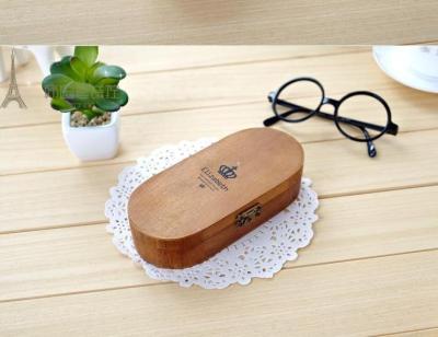 China Wooden zakka eye glass strong wooden case, glass box for sale