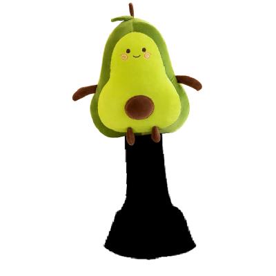 China Professional golf driver club head cover dust cover fashion avocado golf driver custom headcover korean plush animal wooden headcover sets for sale