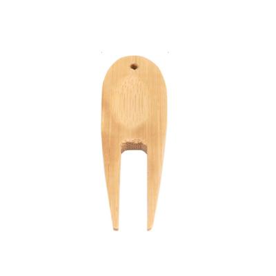 China Golf Digging Repair Grass Tools Eco-friendly Customized Natural Cheap Golf Accessories Golf Digging Repair Bamboo Tool for sale