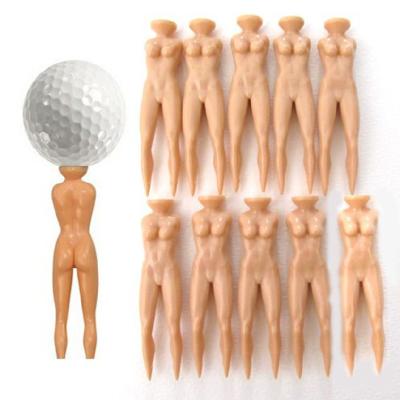 China Outdoor Golf Sport Or Golf Event 10 Pcs Package Bulk Pack Plastic Tees Lady Golfers Novelty Ball Plastic Bare Tees Tees for sale