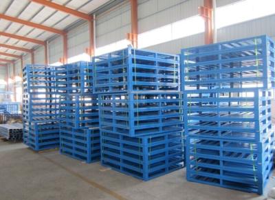 China Environment Lightweight Strong Rackable Steel Pallets For Warehouse Storage for sale