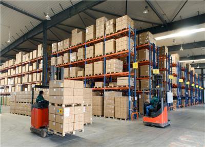 China 2-12 Levels Double Deep Storage Racking Systems Special Forklift Access Goods for sale