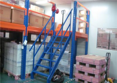 China Warehouse Storage Mezzanine Floor Racking , Industrial Mezzanine Systems Loading Capacity 300-1000KG/㎡ for sale