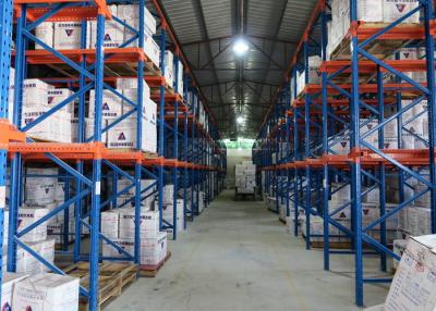 China Warehouse Metal Steel Storage Drive In Racking System Space Saving 500-2000KG / Pallet for sale