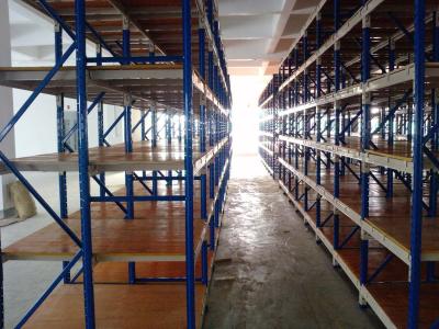 China High Density Metal Long Span Shelving Electro Static Dusting Spray For Office Area for sale