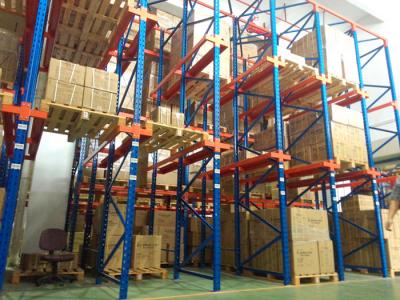 China Durable Powder Coating Metal Drive In Racking System For Steel Pallet 1200L*1200W Mm for sale