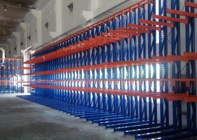 China High Density Cantilever Steel Rack , Selective Pallet Rack Storage Systems For Long Material for sale