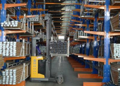 China Selective Multi - Tier Cantilever Steel Storage Racks With Powder Coating for sale