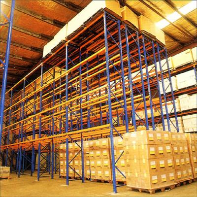 China Metal Q235B Double Deep Storage Racking Systems  For Industrial Warehouse for sale