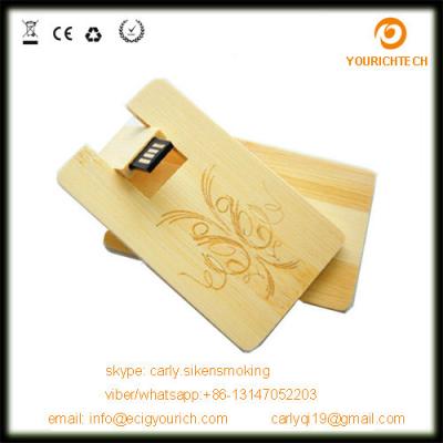 China Wooden usb card flash drive 2.0,credit card usb,usb business card,optional package for sale