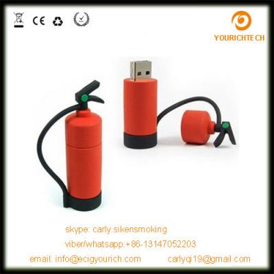 China mini style fire extinguisher shape pvc mini usb sticks 32gb for sale