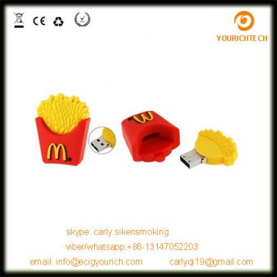 China wholesale Mcdonald French fries 1GB USB storage device for sale